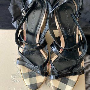 Authentic Burberry Wedge  Sandals